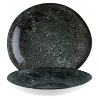 COSMOS BLACK Teller, tief - Ø 26 cm - organische Form - Inhalt 79 cl href=