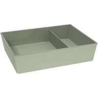 Modell 1263 Schale viereckig mit Steg 22 x 18 x 5 cm - Inhalt 90 cl -  Salbei (SAN) href=