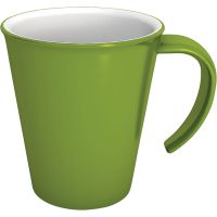 MODELL 1201 Henkelbecher 350 ml - Grün-Weiß (SAN) href=