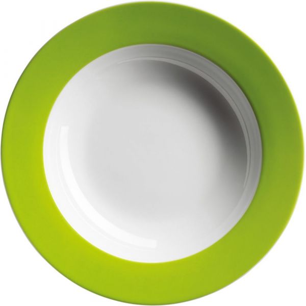 COLORIDO Teller, tief - 28,5 cl - (Ø 21,5 x 3,5 cm) - Grün
