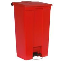 STEP-ON Abfalleimer 90 l - 57 x 35,3 x 57 x 82,6 cm - Rot href=