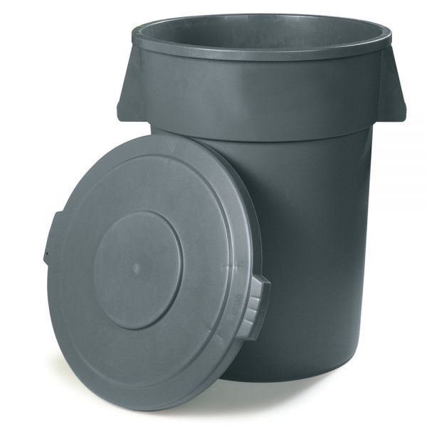 BRONCO Tonne 120 l - Grau (Ø 56 x 71 cm)