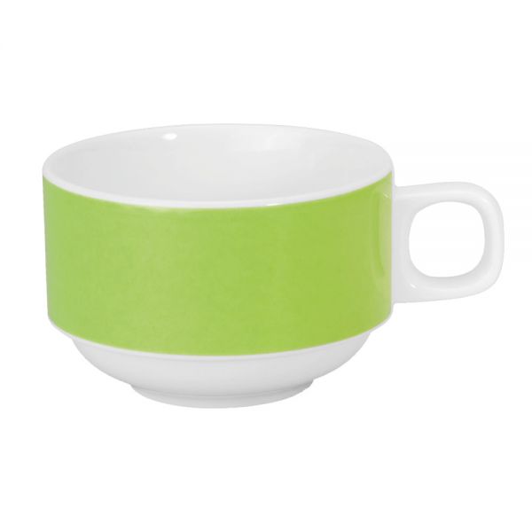COLOURS Kaffeetasse - 20 cl - (stapelbar) - Grün