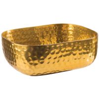 SHINY Aluminium-Schale 15,5 x 12 x 5,5 cm (Inhalt 0,7 l) - Goldfarben href=