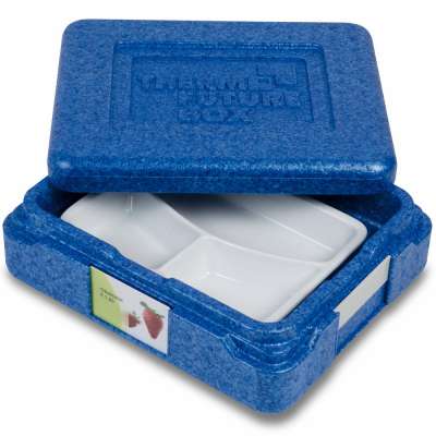 THERMO CONCEPT Tellerbox - Ø 27,5 cm (EPP grau) | Speisentransportb. EPP | Speisentransportbehälter | Lager- & Betriebsausstattung | Küche & Lager