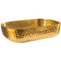 SHINY Aluminium-Schale 23 x 15,5 x 6 cm (Inhalt 1,4 l) - Goldfarben href=