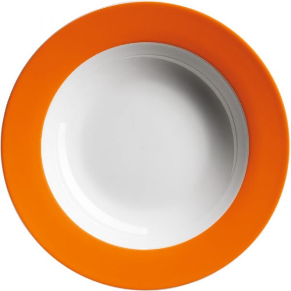 COLORIDO Teller, tief - 28,5 cl - (Ø 21,5 x 3,5 cm) -Orange