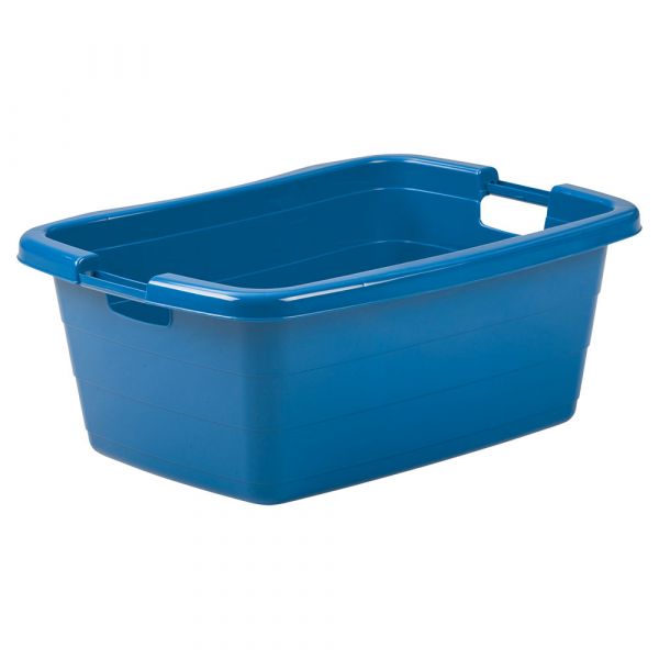 Wäschewanne "Ergonomic" 2 Griffmulden - 61 x 41 x 25 cm - 40 l - Blau