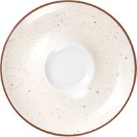 VINTAGE Milchkaffee-Untere 16,5 cm - Eierschalen-Beige href=
