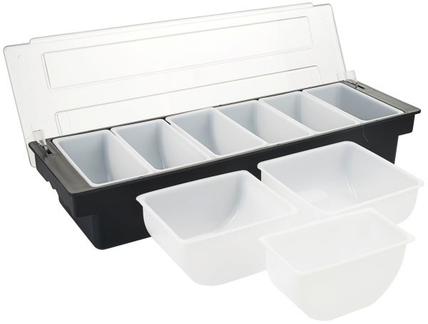Zutaten-Einsatz für Barbehälter - 11 x 14 x 7 cm - PP - 0,75 l