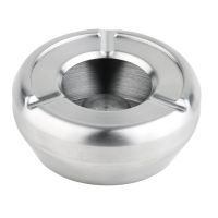 Edelstahl-Windaschenbecher stapelbar - Ø 12 x 4,5 cm href=