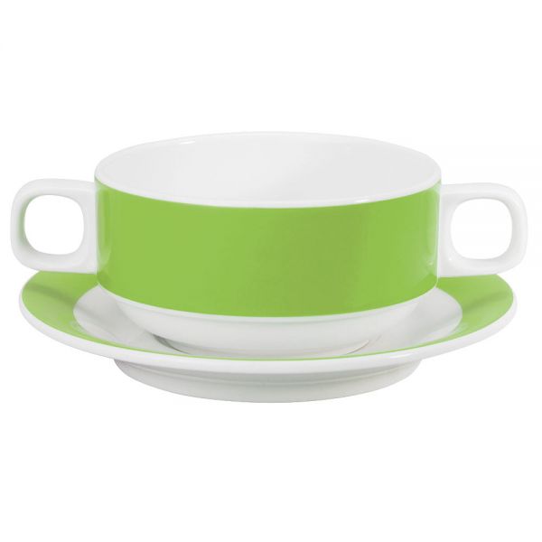 COLOURS Suppentasse - 28 cl (stapelbar) - Grün