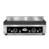 GMG Elektro-Grillplatte 52x24 gerillt - Tischgerät href=