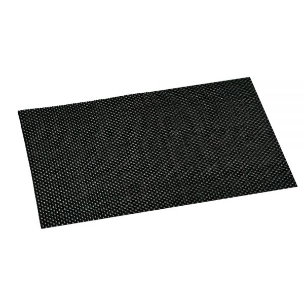 Platzset aus Kunststoffgeflecht – 43 x 29 cm – Schwarz – robust &amp; pflegeleicht