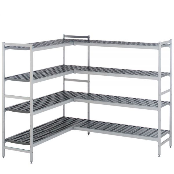 Anbauregal Aluminium-Kunststoff - 87 x 36 x 180 cm
