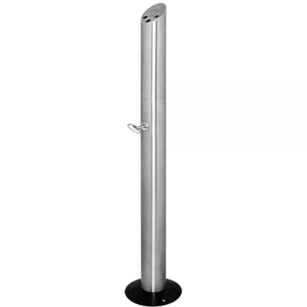 Rauchersäule aus Edelstahl - Standmodell (Ø 17/7,5 x 92 cm)