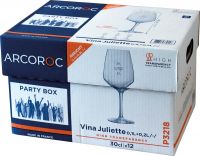 PRACTIC BOX VINA JULIETTE Weinglas (12 Stück) - 30 cl - geeicht /-/ 0,1 l  + 0,2 l href=