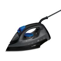BASICLINE Dampfbügeleisen Edelstahlsohle DB 3703 schwarz-blau 1800W (230 V) href=