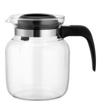 MATURA Glaskanne -  1,25l - Ø12,7 x 16,4 cm - Deckel schwarz href=