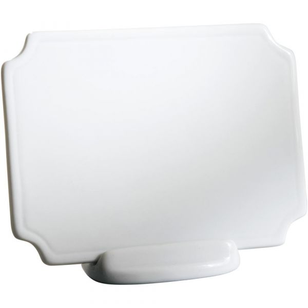 Buffetschild Porzellan mit Fuß - Größe 10 x 7,5 cm