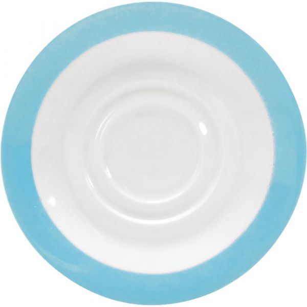 COLOURS Kombi-Untertasse - (Ø 15 cm) (Doppelspiegel) - Hellblau