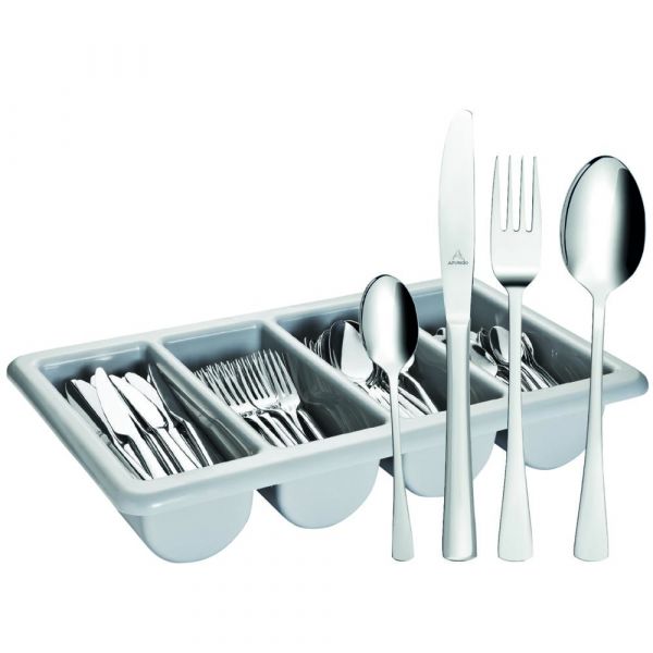 BISTRO Besteckset - 145-teilig (mit Kunststoff-Besteckkkasten)