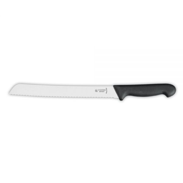 Brotmesser - Klinge 21 cm (Wellenschliff) - Schwarz