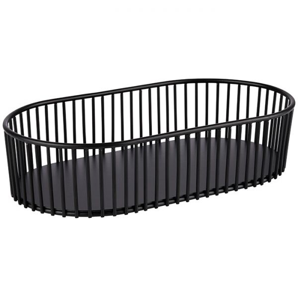 ALL-ROUNDER Korb 29 x 16 x 7 cm - Metall - schwarz