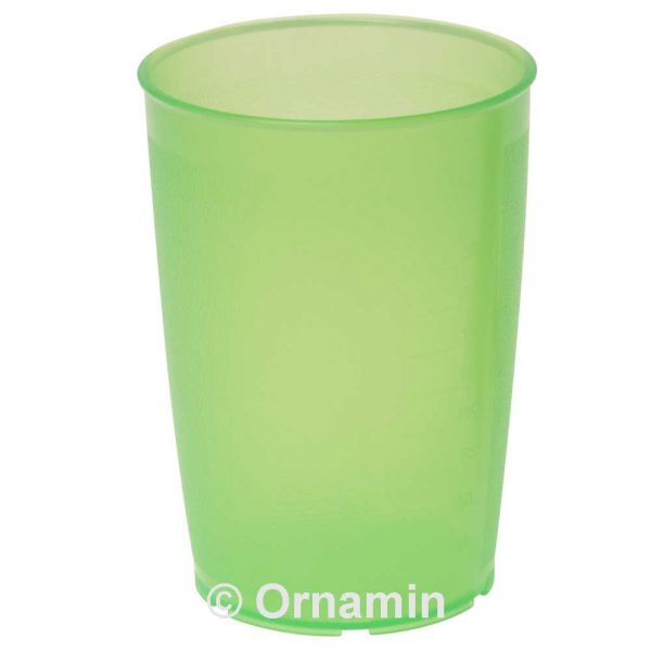 MODELL 805 Becher 250 ml - Ø 7,3 x 10 cm - Grün-Transparent (PP)