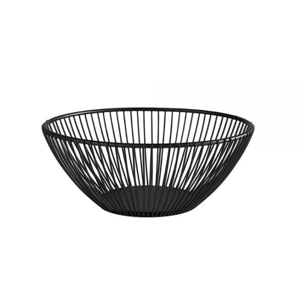 SVART Präsentationskorb Ø 20 x 8 cm - Metall- schwarz