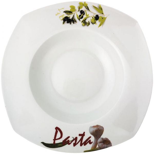 Pastateller Ø 28 x 6,2 cm mit Druck "Pasta"