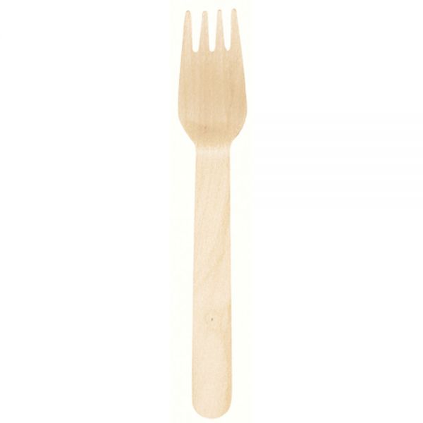Holz-Gabel 16 cm (100 Stück)