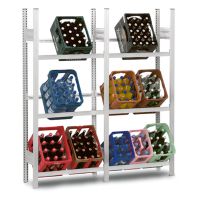 Getränkekisten-Grundregal für 3 x 2 Kisten - 81 cm href=