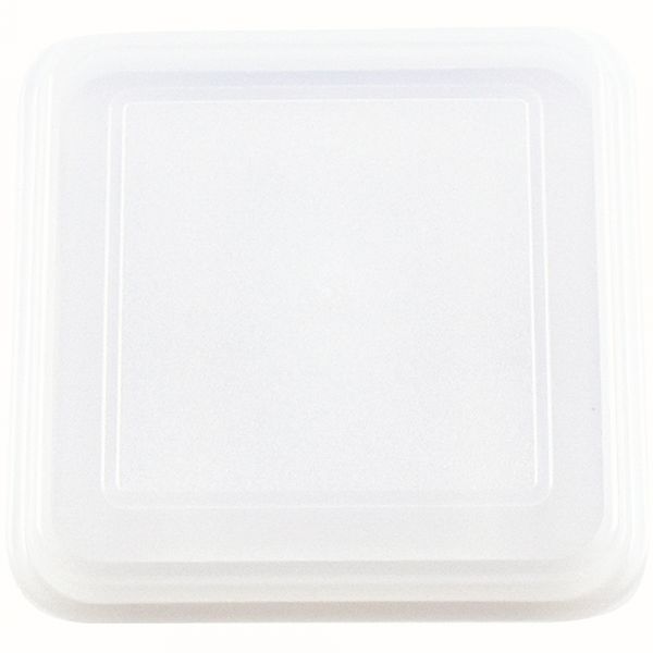 EURO Auflagedeckel 11 x 11 cm - Transparent (PP) - Steg innen