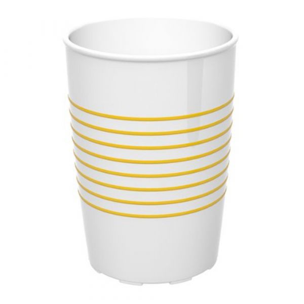 Trinkbecher M830 - 25 cl - Weiß - Gelb