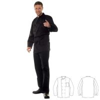 Herren-Kochjacke - Schwarz href=