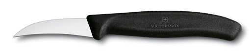 SwissClassic Tourniermesser - gebogene Klinge 6 cm - Schwarz