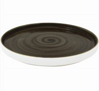 KADEN JAVA Teller mit Rand, Dessert Ø 20 x 2,5 cm - Brown href=