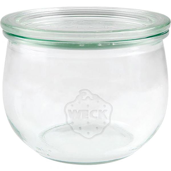 WECK Tulpenglas # 744 - 580 ml (6er Set mit Deckel / RR 100 mm)