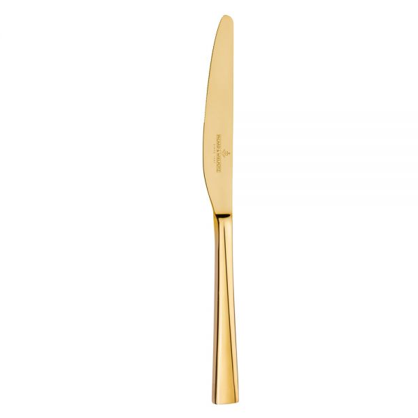 MONTEREY Tafelmesser, massiv, 23,2 cm - gold glänzend