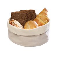 Brottasche beige - Ø 17 x 11 cm (Baumwolle, runde Form) href=