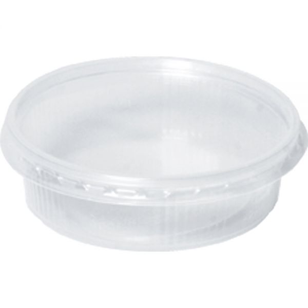 Rundbecher mit Deckel - 125 ml (250er Kombipack)