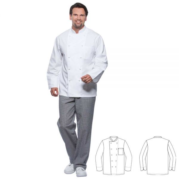 Herren-Kochjacke - Weiß