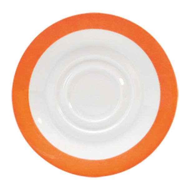 COLOURS Kombi-Untertasse- (Ø 15 cm) (Doppelspiegel) - Orange