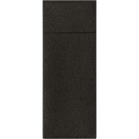 AIRLAID Bestecktasche 40 x 33 cm - 1/8-Falz (3 x 160 Stück) - Schwarz href=