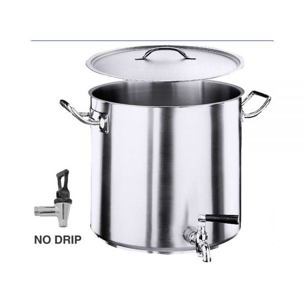 COOKWARE 2100 Kochtopf mit Ablaufhahn Ø 32/28,5 x 33 cm - 25 l