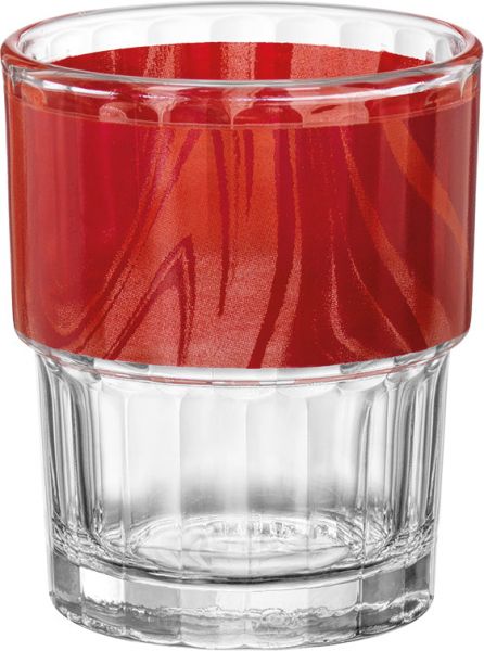 NATURA / LYON OPTIQUE Trinkglas - 20 cl - (Ø 7,1 x 8,7 cm) - ungeeicht - Rot