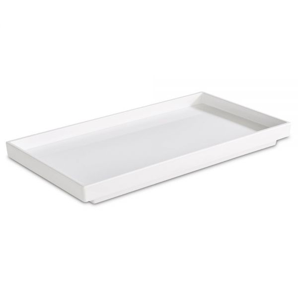 ASIA PLUS Buffettablett GN 1/3 - 32,5 x 17,6 x 3 cm, Melamin - Weiß