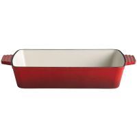 5 STARS Gusseisen-Auflaufform - 3,5 l - (33 x 24 x 6,5 cm) - Rot href=