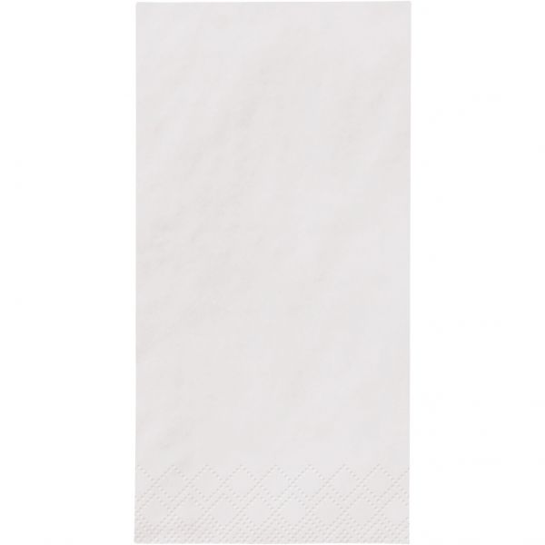 Serviette - 33 x 33 cm - 1/8 Falz - 3 - lagig - Weiß (200 Stk.)